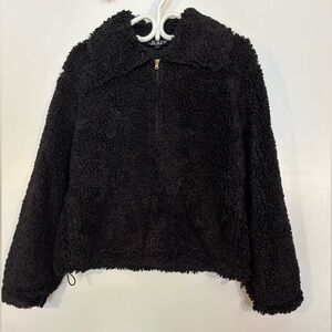 J.Crew 1/2 zip Lined Sherpa Pullover medium 2024